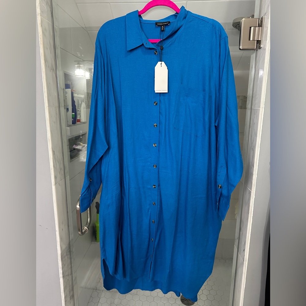 Universal Standard Linen Shirt Dress NWT